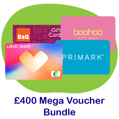 £400  of Vouchers + Instant Wins